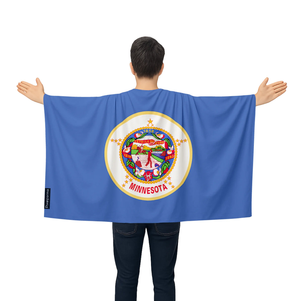 Cape drapeau minnesota polyester léger à enfiler événements