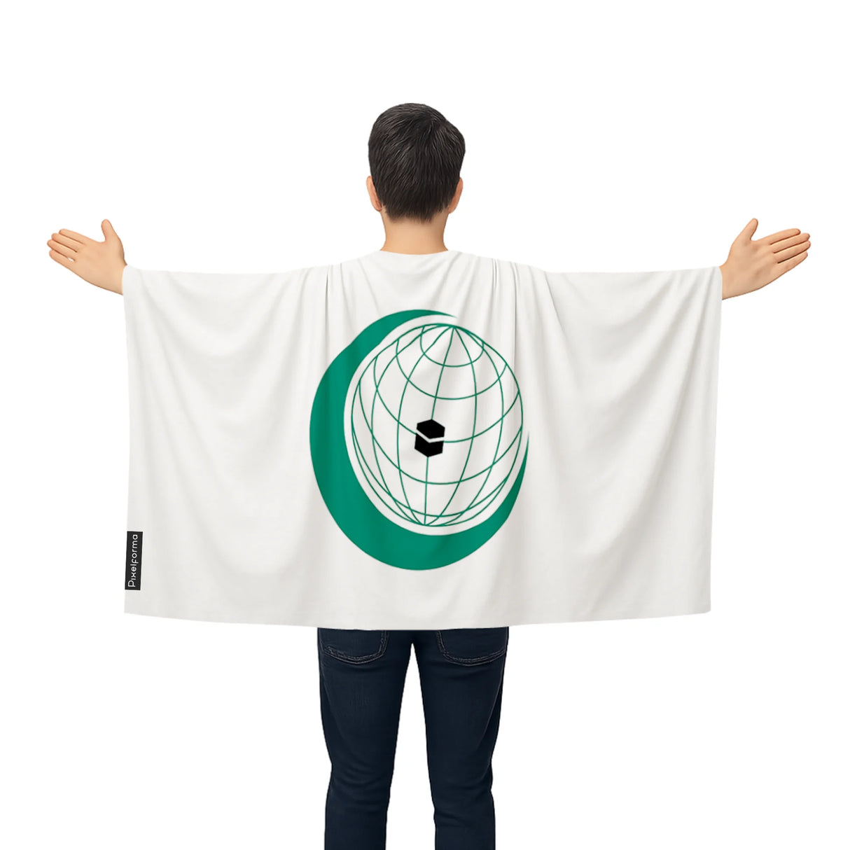 Cape drapeau organisation coopération islamique polyester léger
