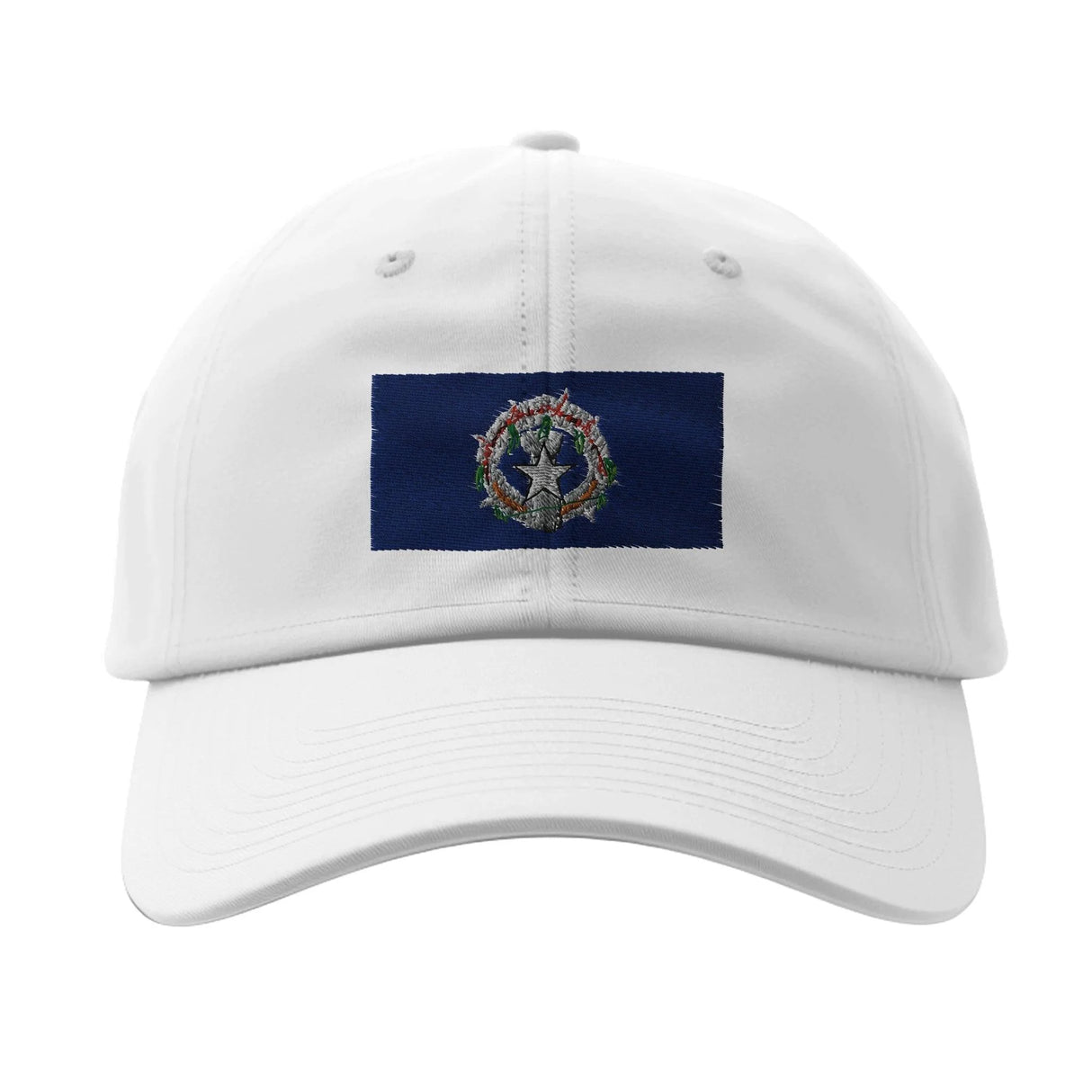 Casquette coton îles mariannes broderie drapeau élégante