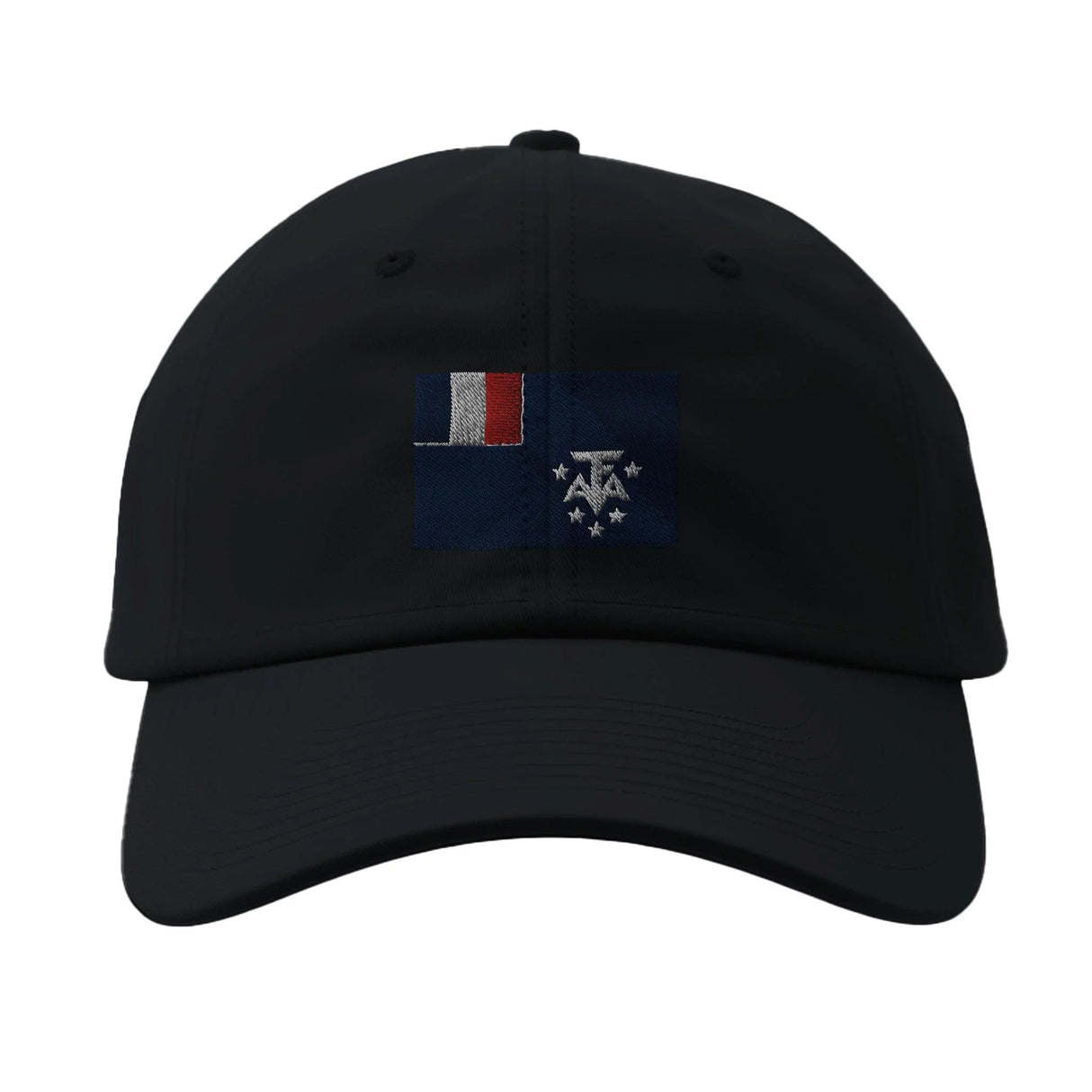 Casquette drapeau antarctique française coton brodée