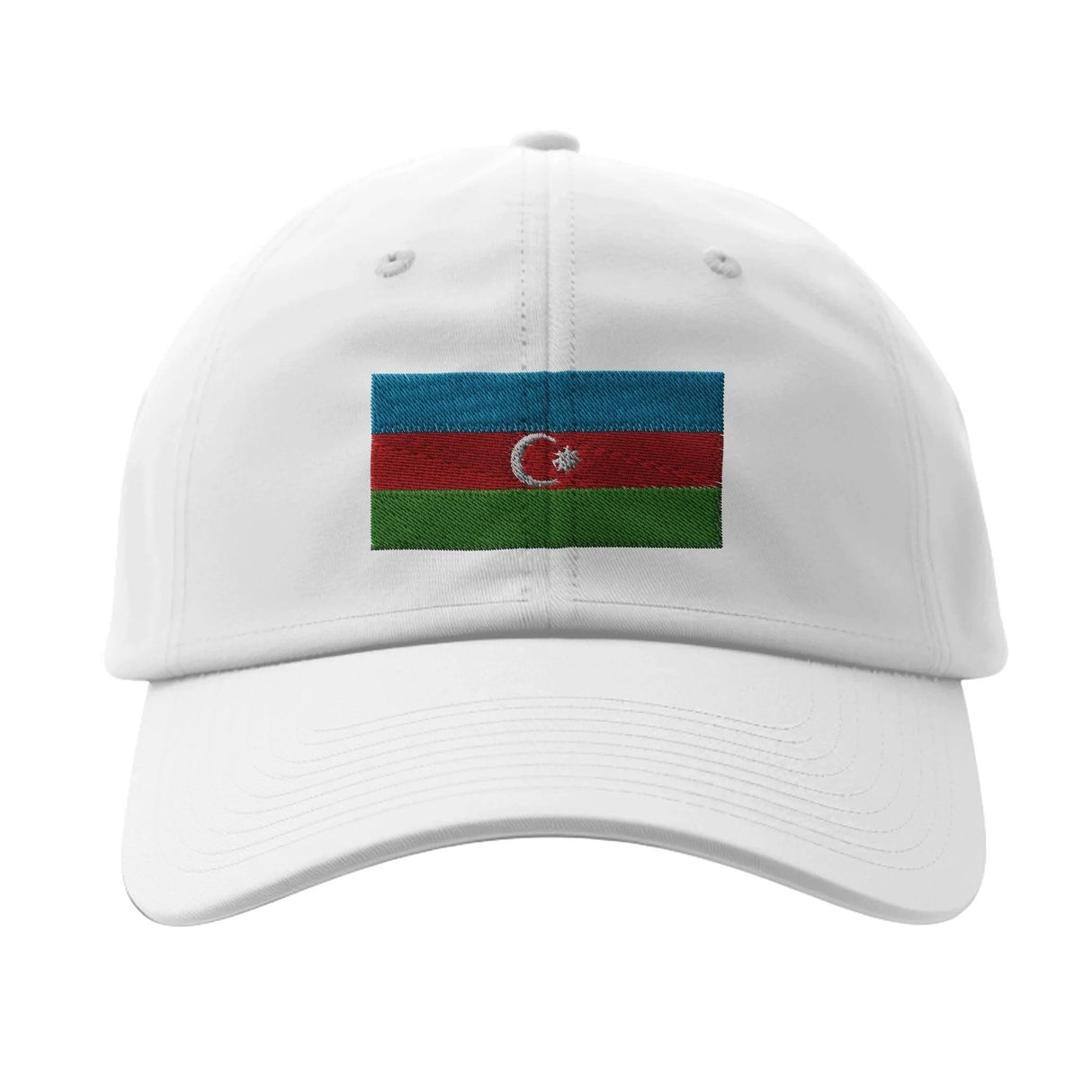 Casquette drapeau azerbaïdjan coton broderie durable