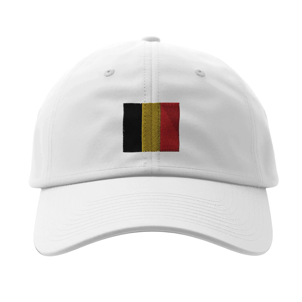 Casquette drapeau belgique coton brodée design épuré
