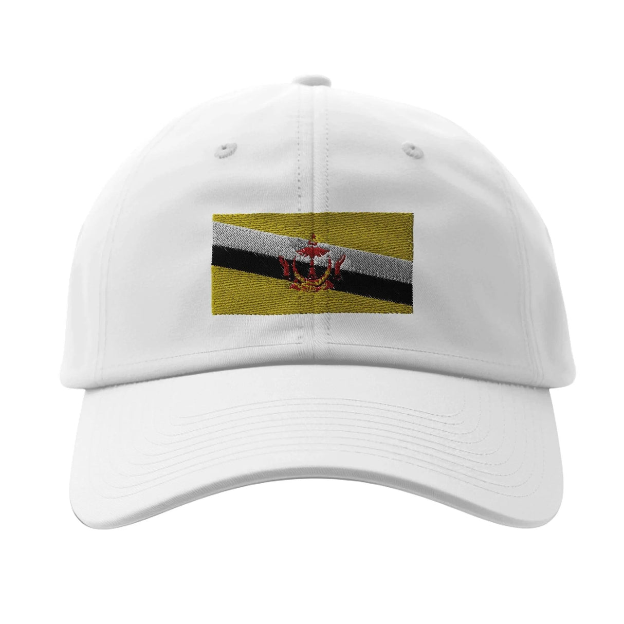Casquette drapeau brunei coton brodée pour extérieur