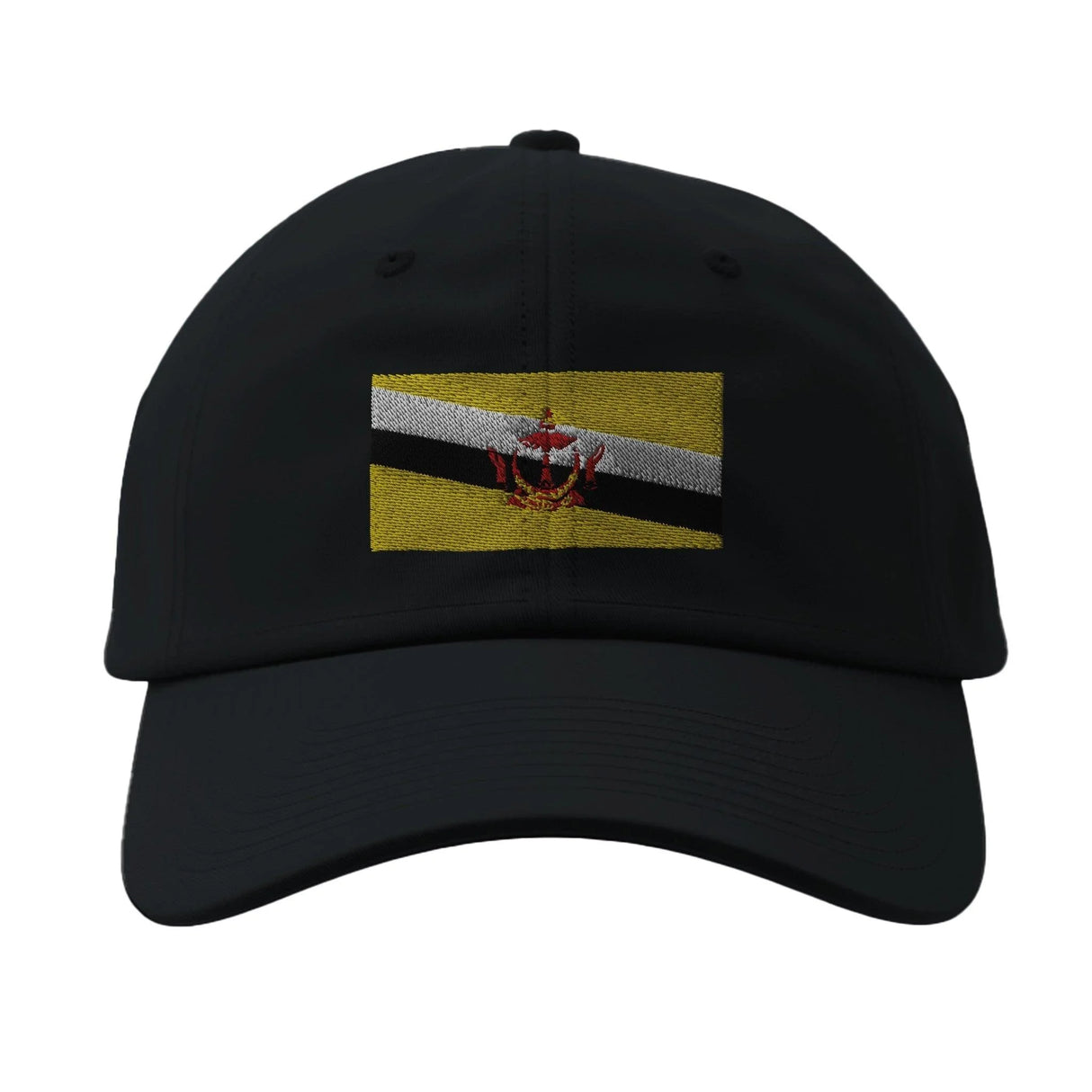 Casquette drapeau brunei coton brodée pour extérieur