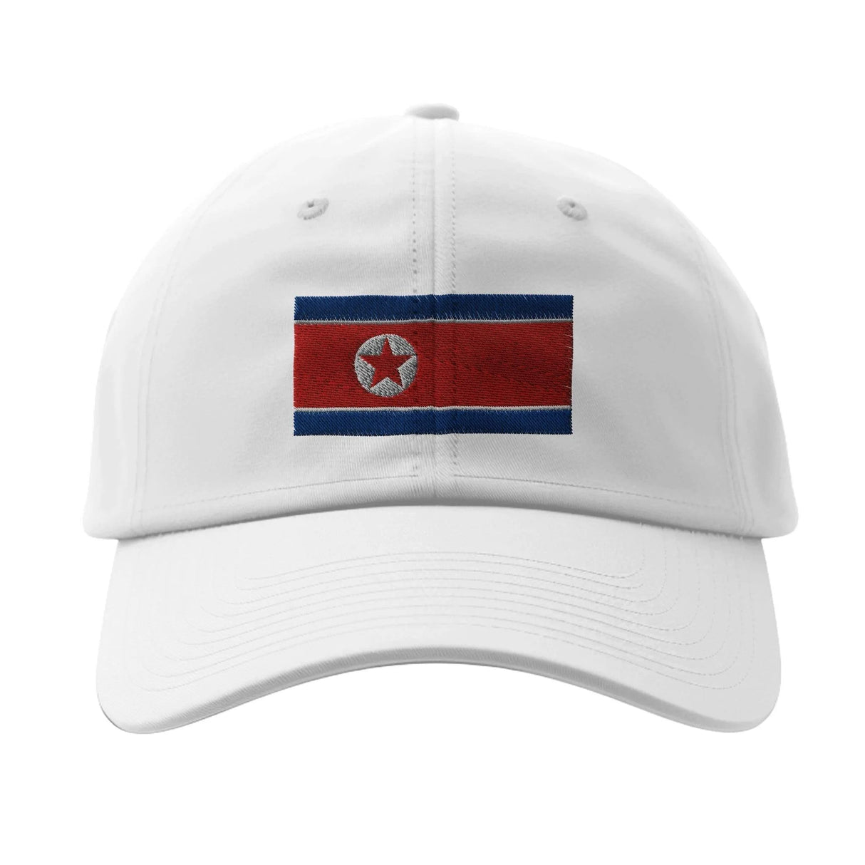 Casquette drapeau corée du nord coton broderie durable