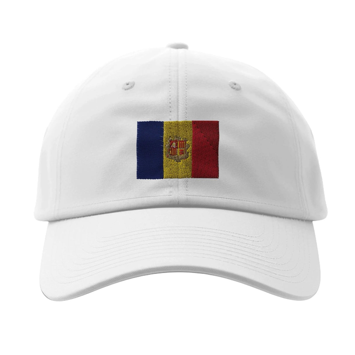 Casquette drapeau d’andorre coton broderie confortable