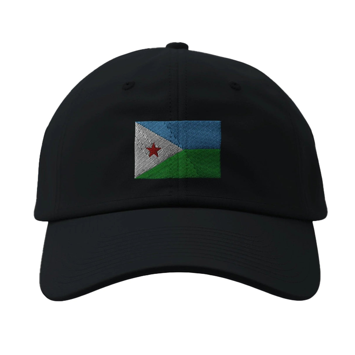 Casquette drapeau djibouti coton broderie couleur durable