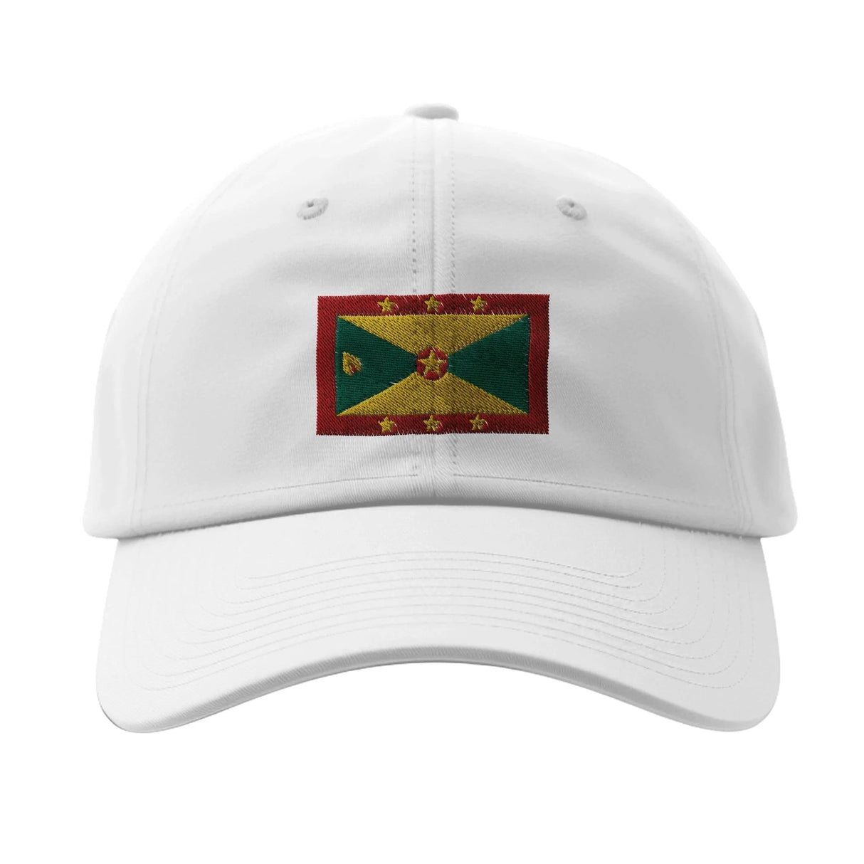 Casquette drapeau grenade coton broderie couleur durable