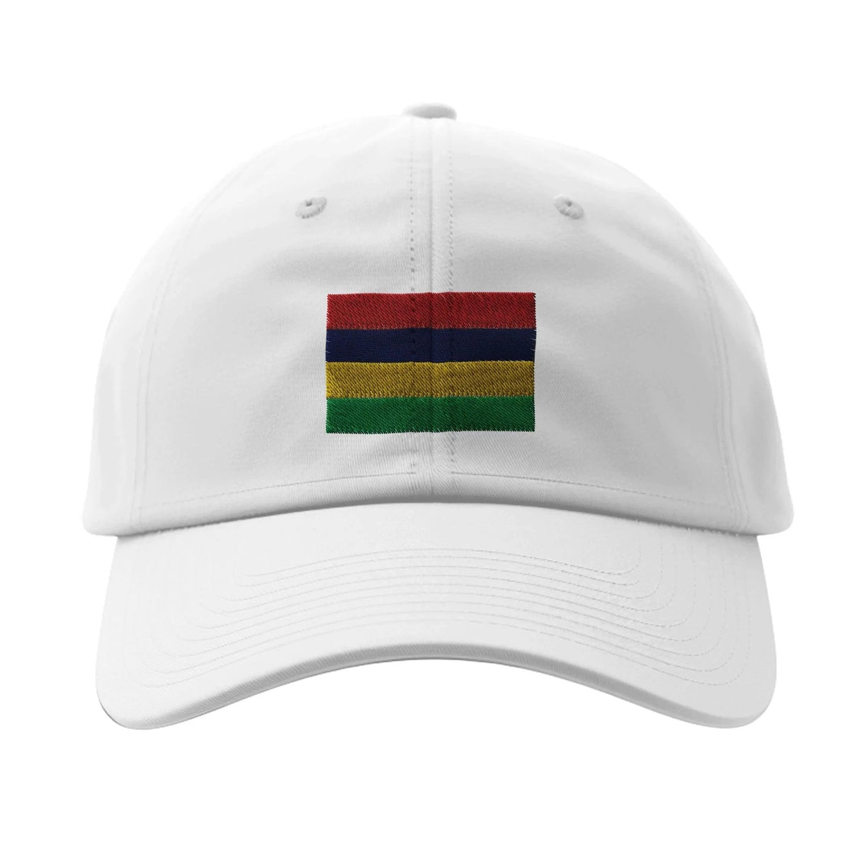 Casquette drapeau île maurice coton broderie élégante