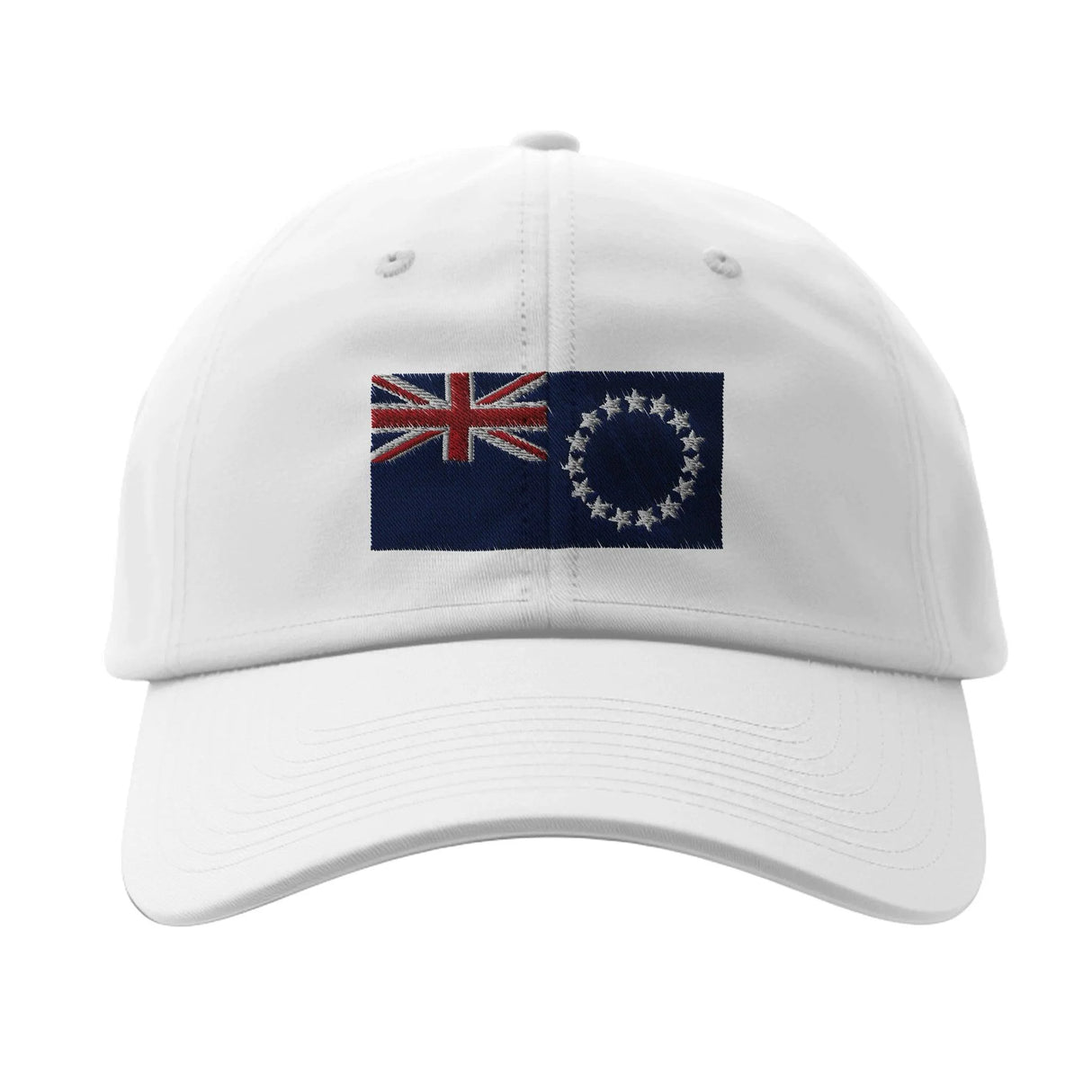 Casquette drapeau îles cook coton brodée usage quotidien