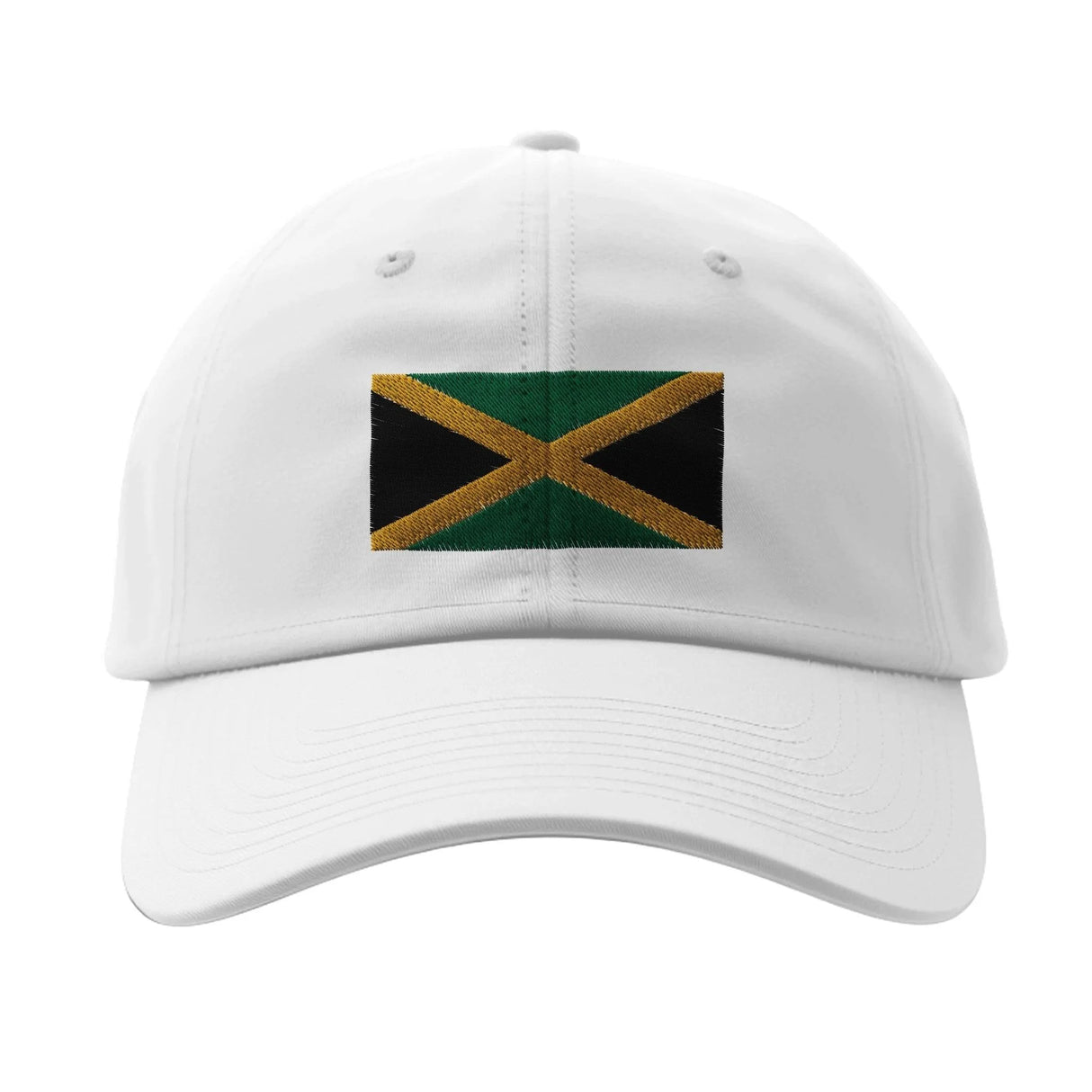 Casquette drapeau jamaïque coton brodée style épuré