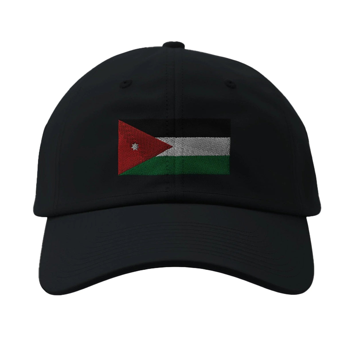 Casquette drapeau jordanie coton brodée couleurs épurées
