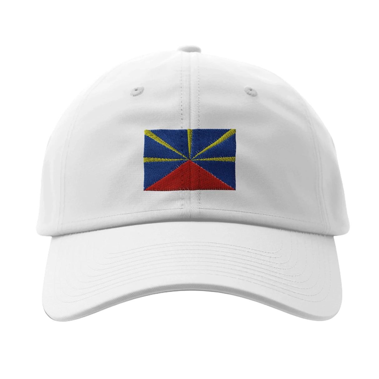 Casquette drapeau la réunion coton broderie épurée
