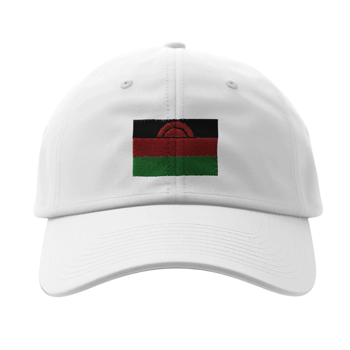 Casquette drapeau malawi coton brodée couleurs confort
