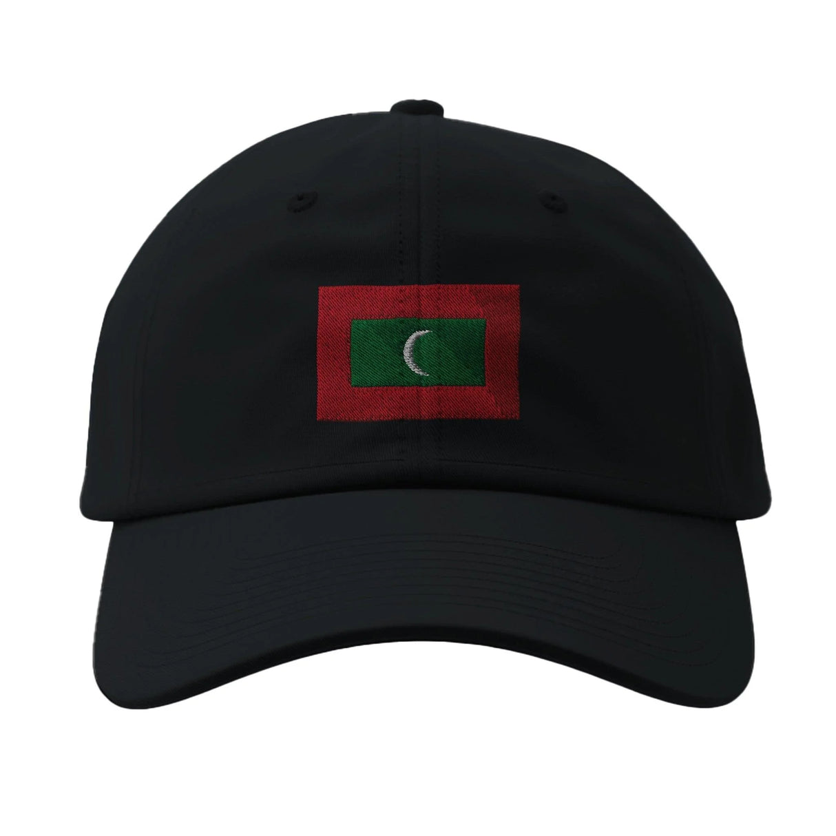 Casquette drapeau maldives coton broderie matériau durable