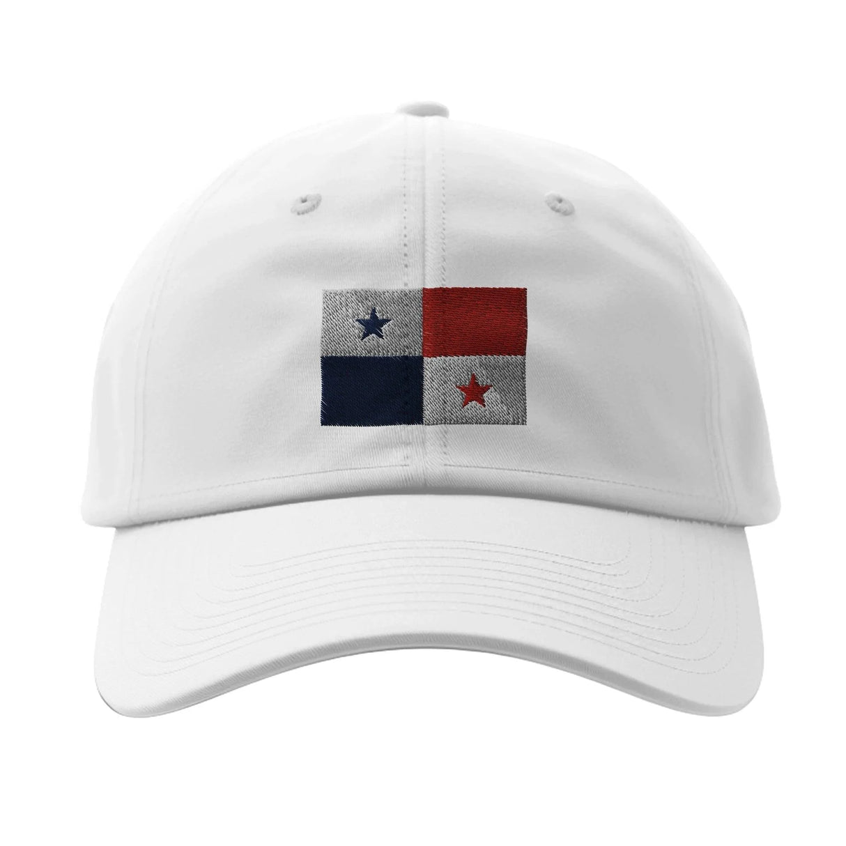 Casquette drapeau panama coton brodée design épuré