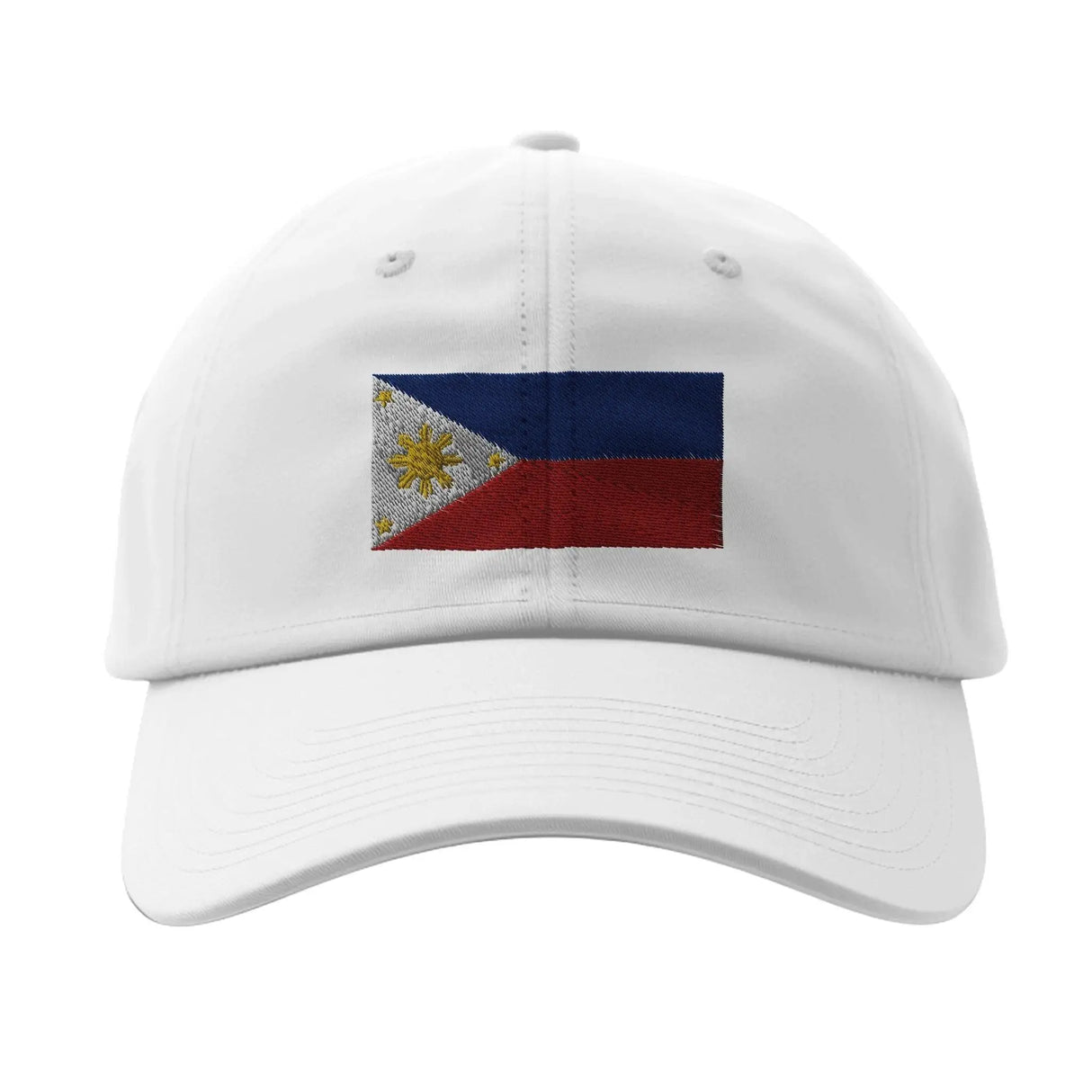 Casquette drapeau philippines coton broderie confortable