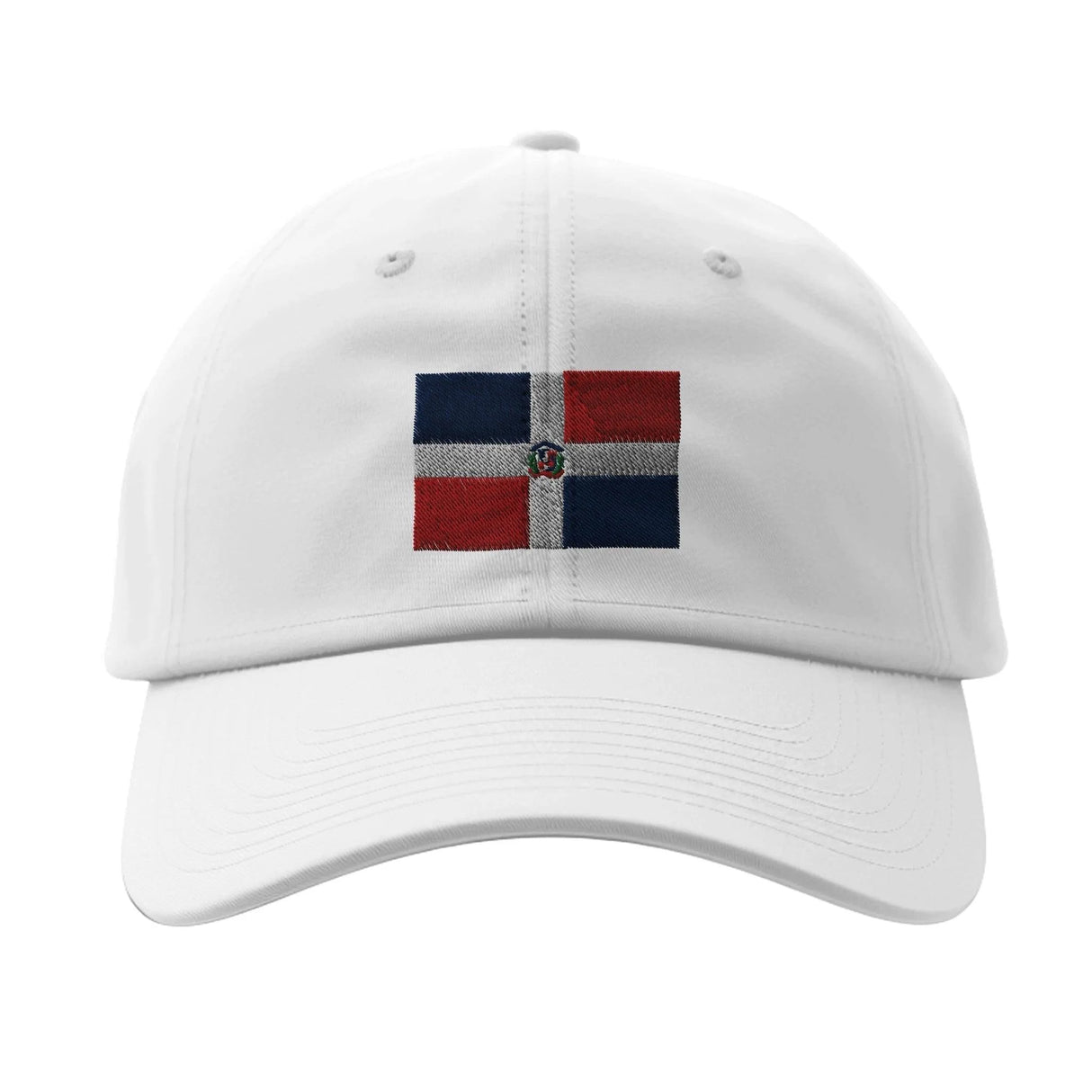 Casquette drapeau république dominicaine coton broderie