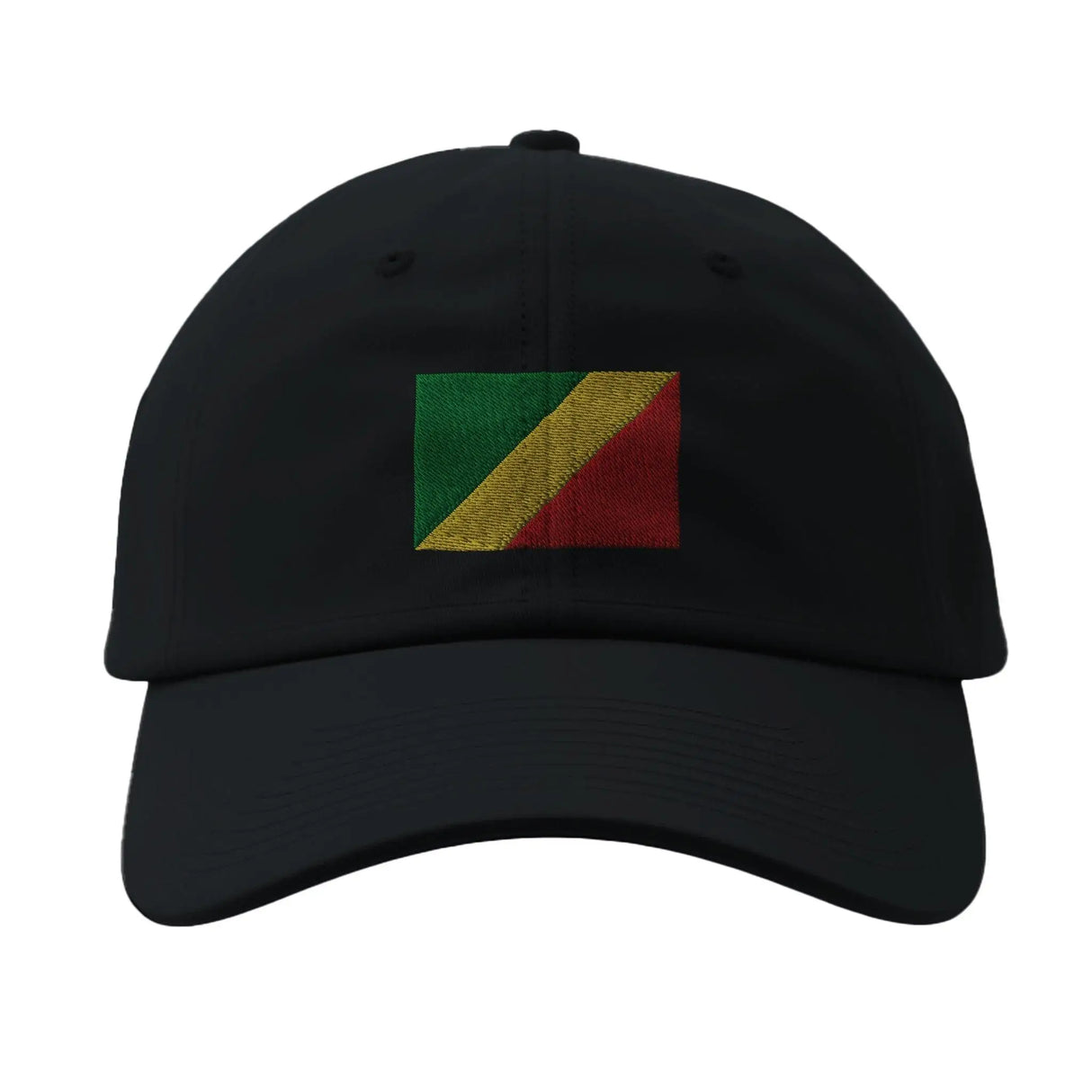 Casquette drapeau république du congo coton brodée
