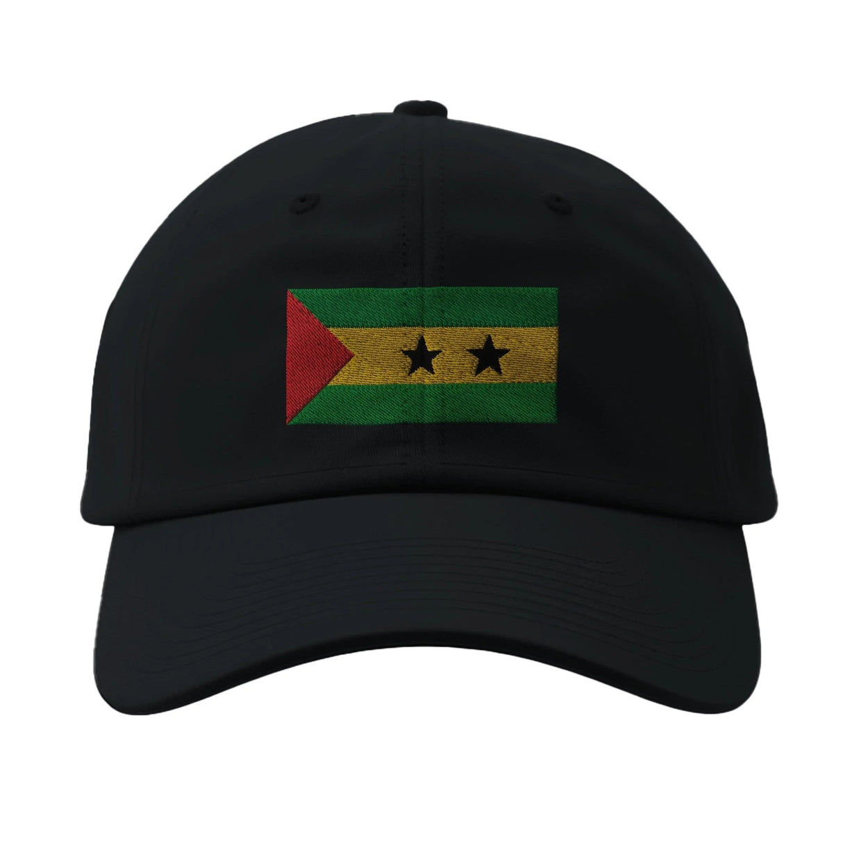 Casquette drapeau sao tomé-et-principe coton brodée