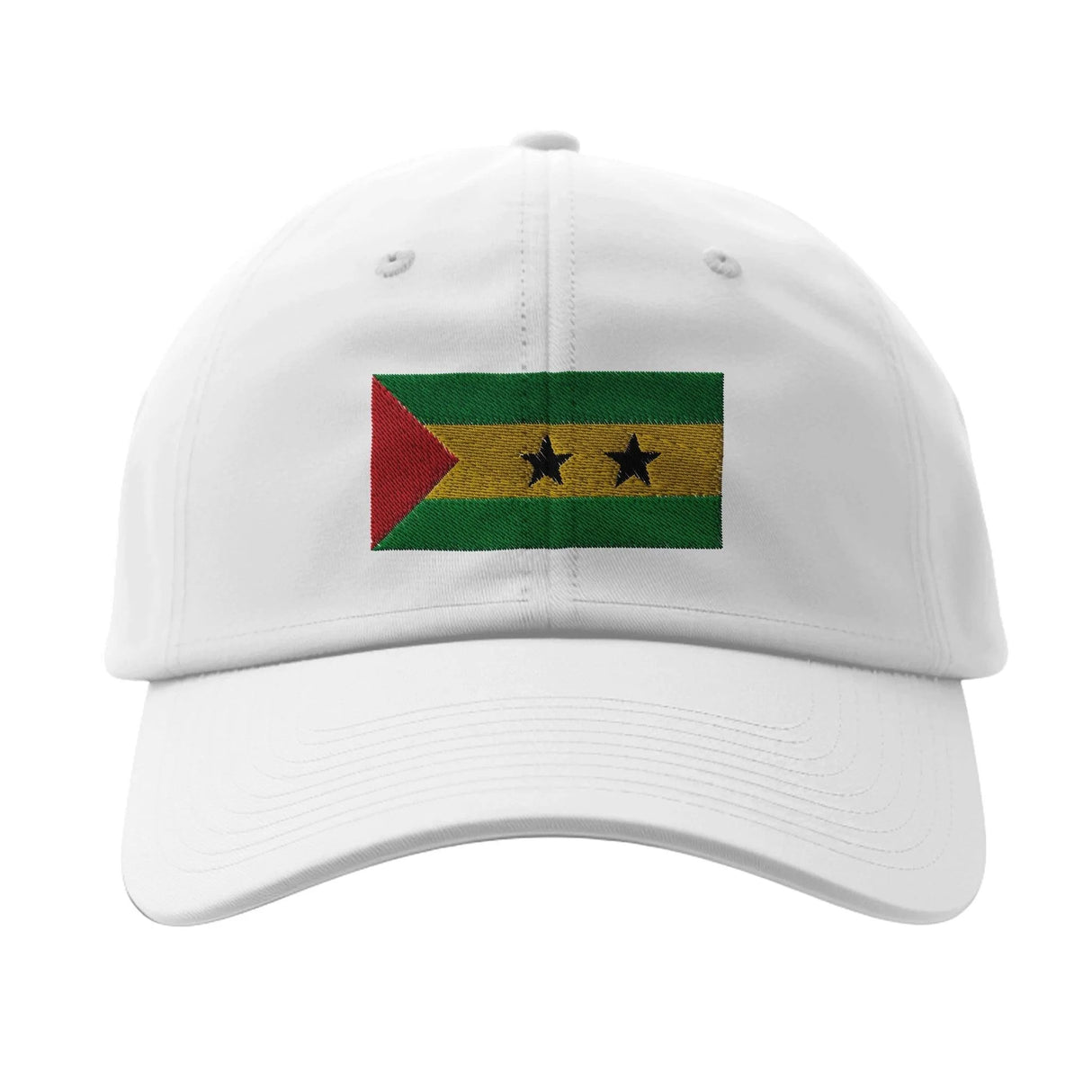 Casquette drapeau sao tomé-et-principe coton brodée