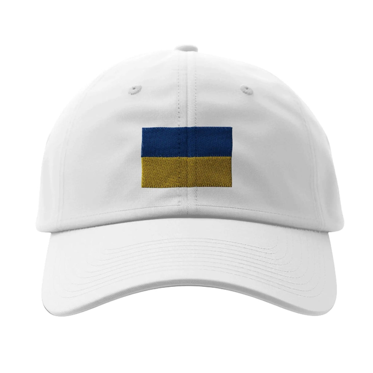 Casquette drapeau ukraine coton broderie matériau durable