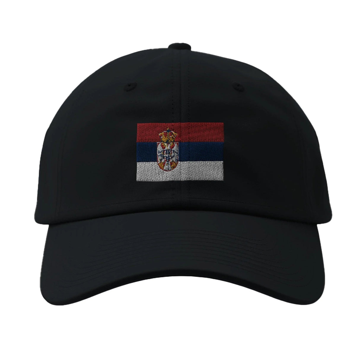 Casquette serbie coton brodée aux couleurs drapeau