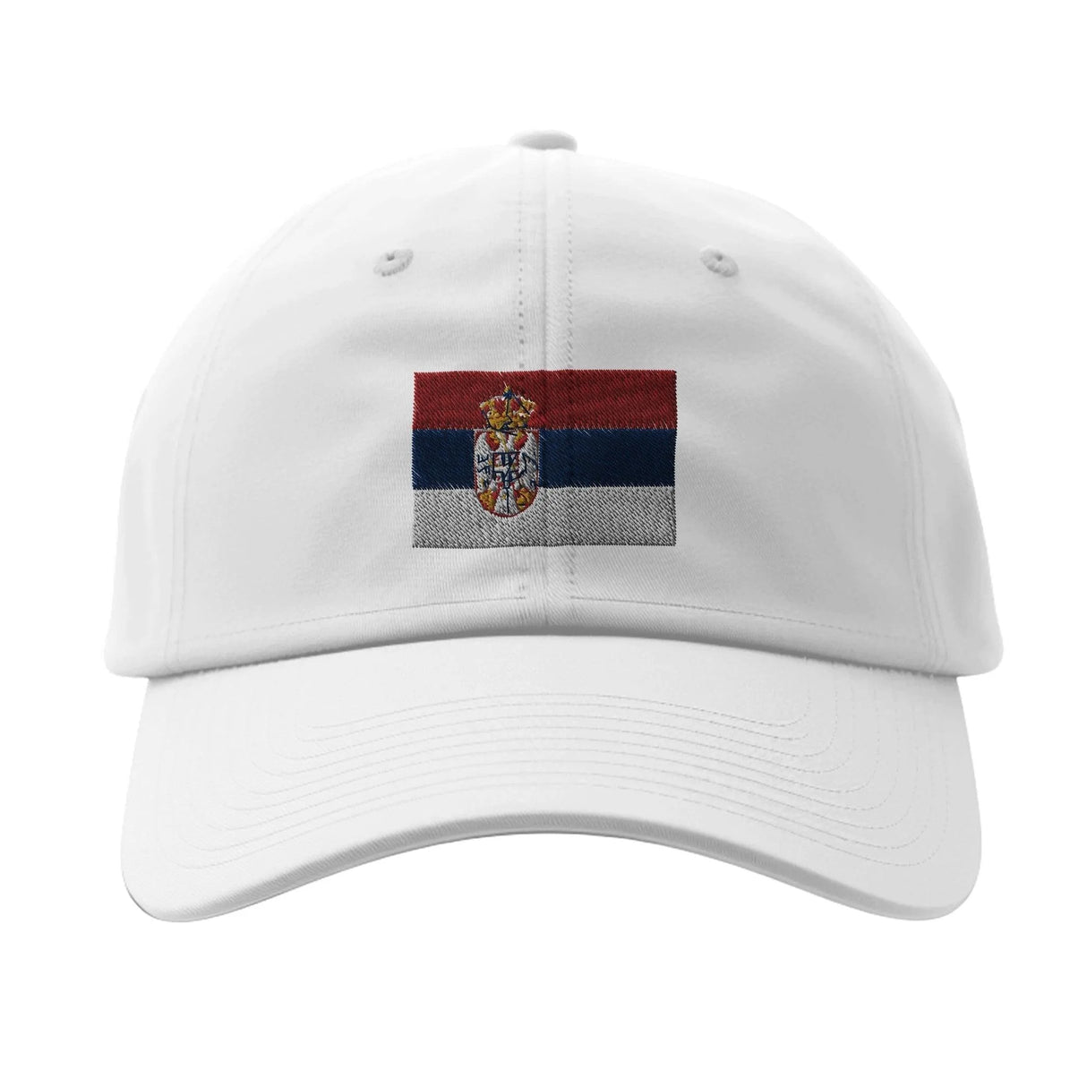 Casquette serbie coton brodée aux couleurs drapeau