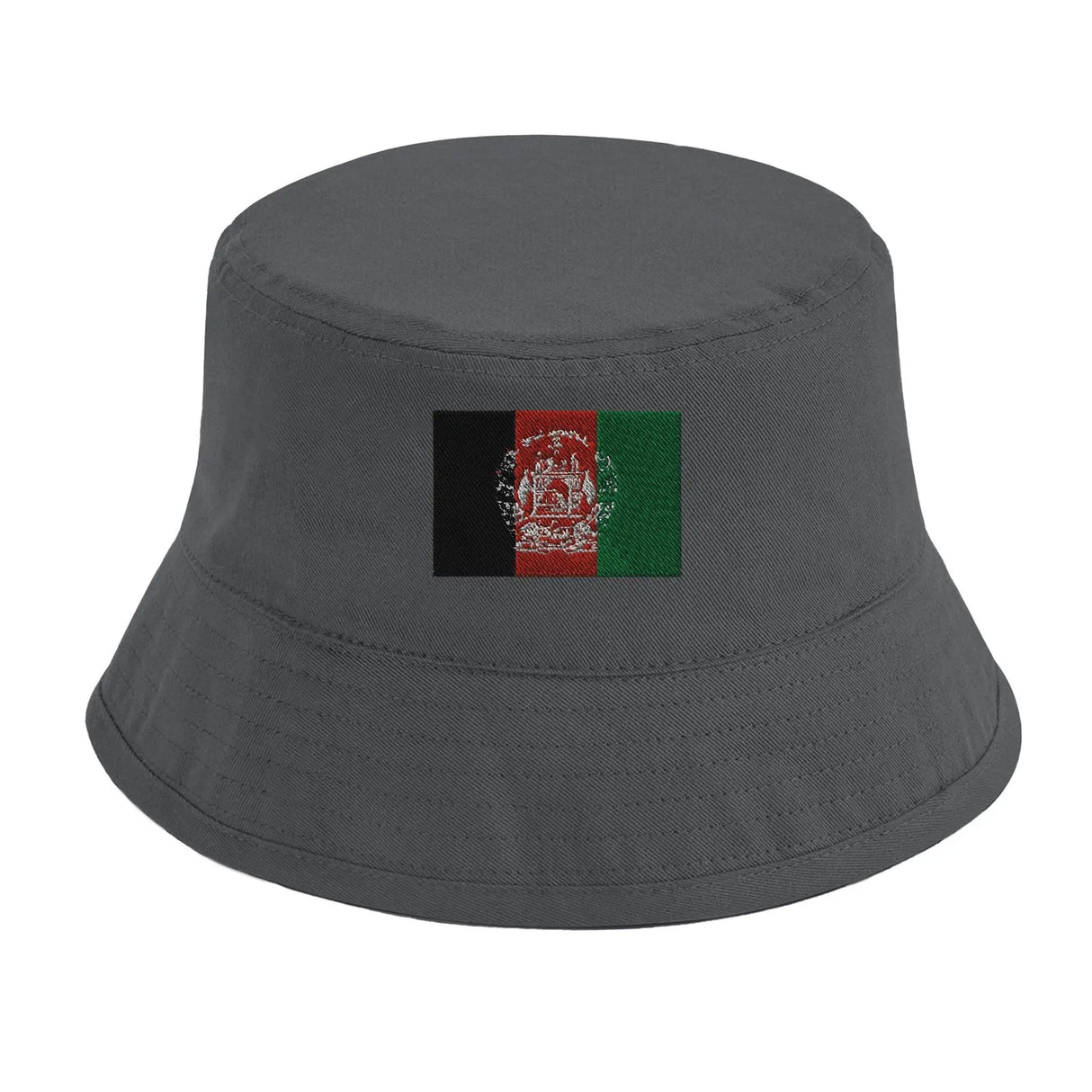 Chapeau bob drapeau afghanistan coton brodé respirant