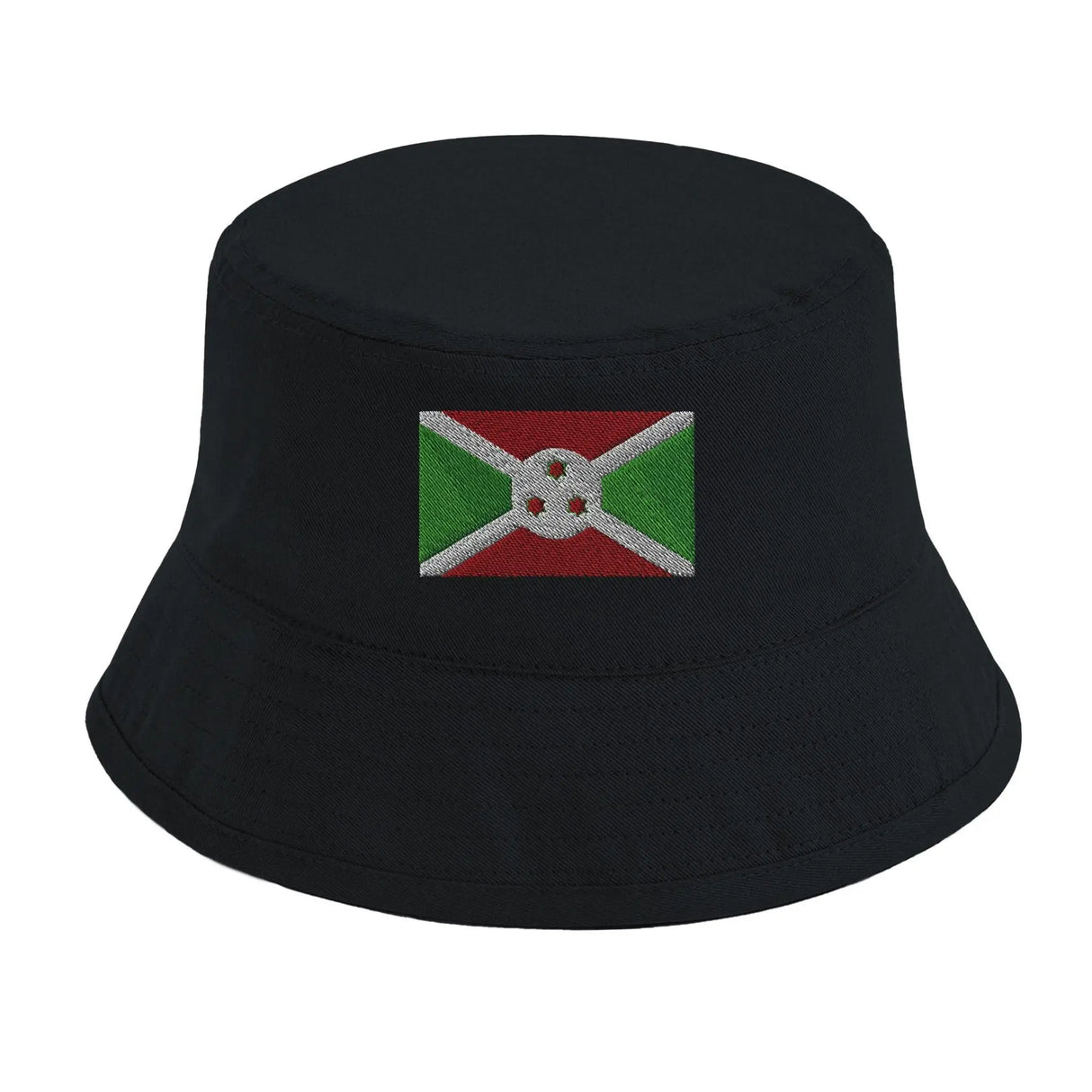 Chapeau bob drapeau burundi coton brodé léger et tendance