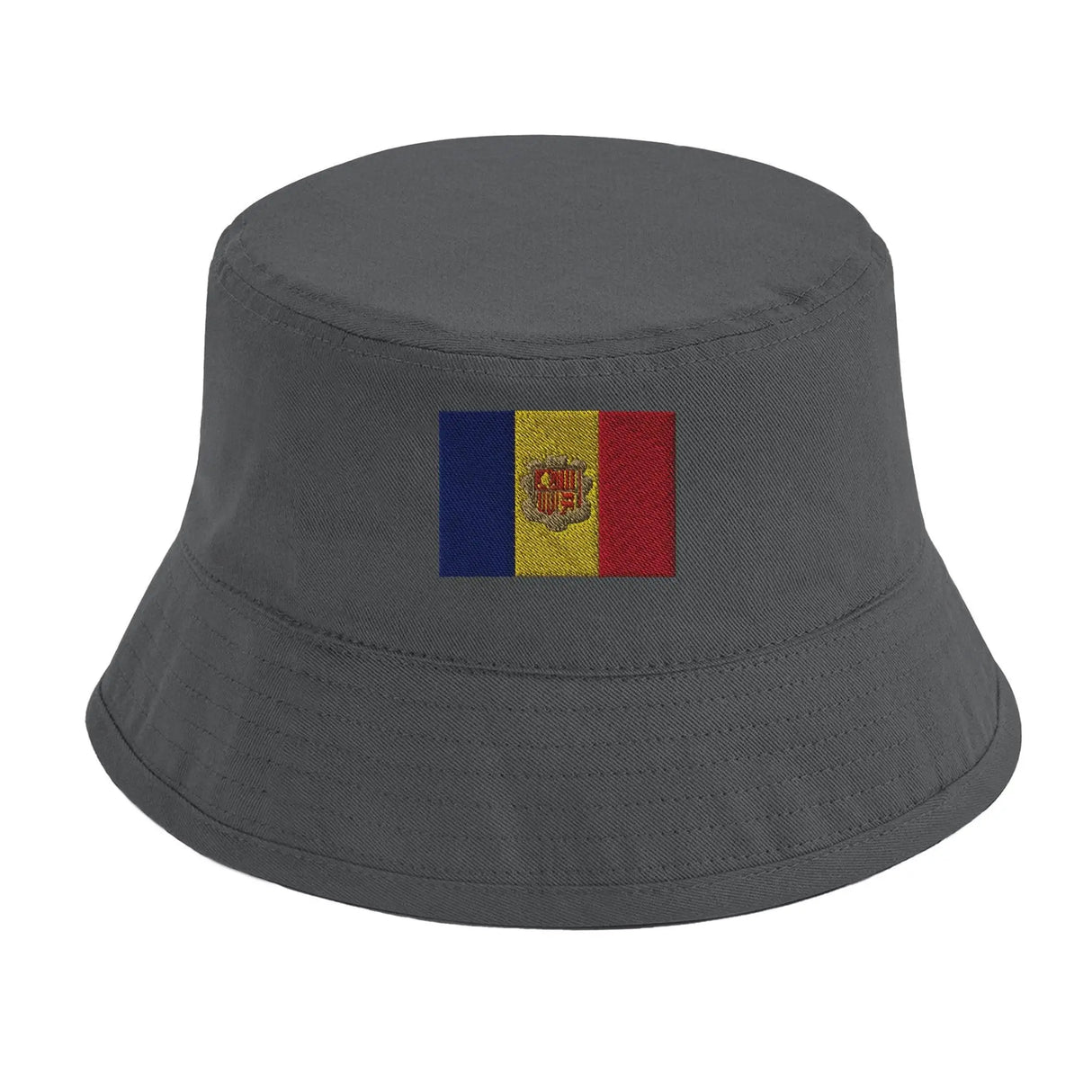 Chapeau bob drapeau d’andorre coton brodé tendance