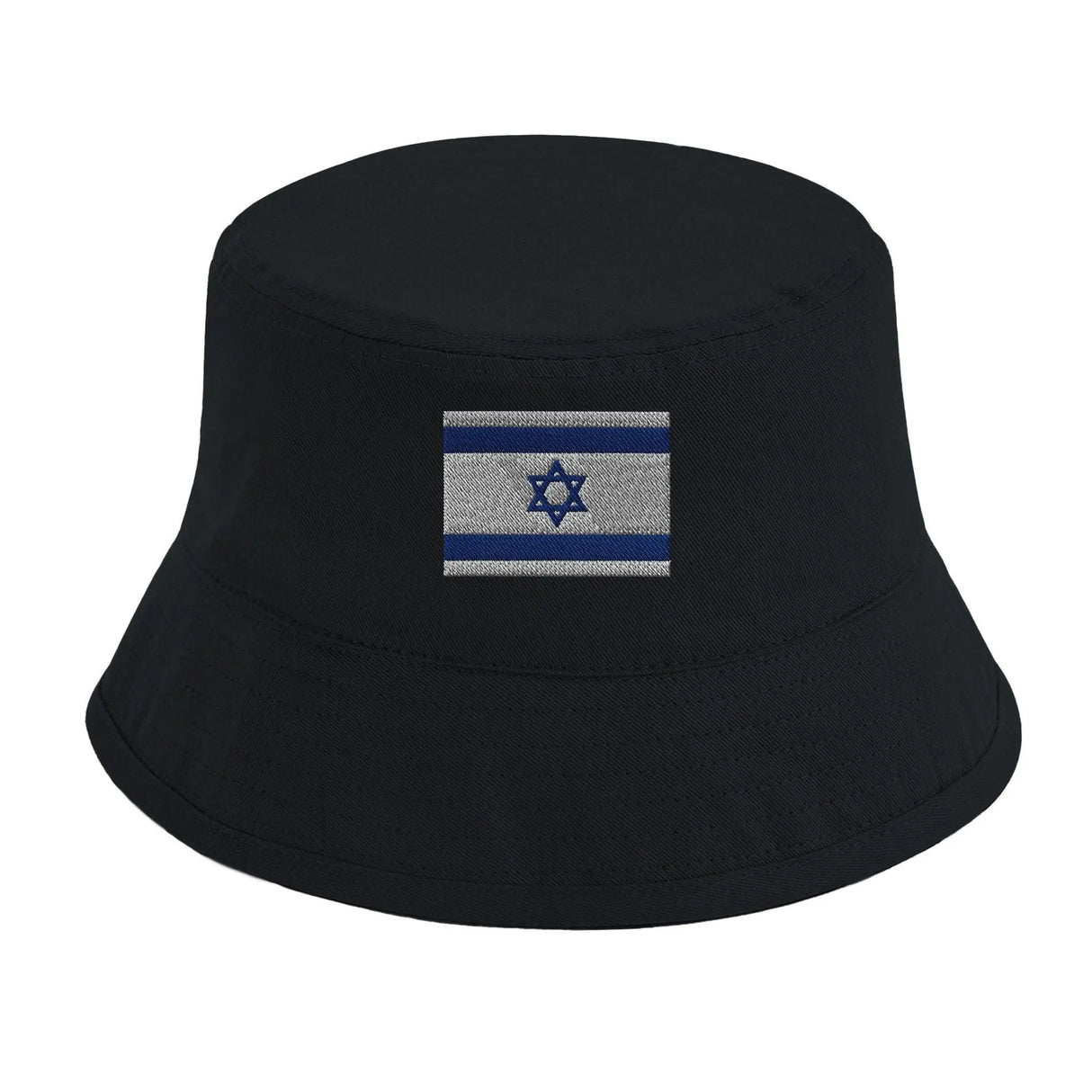 Chapeau bob drapeau israël brodé coton léger respirant