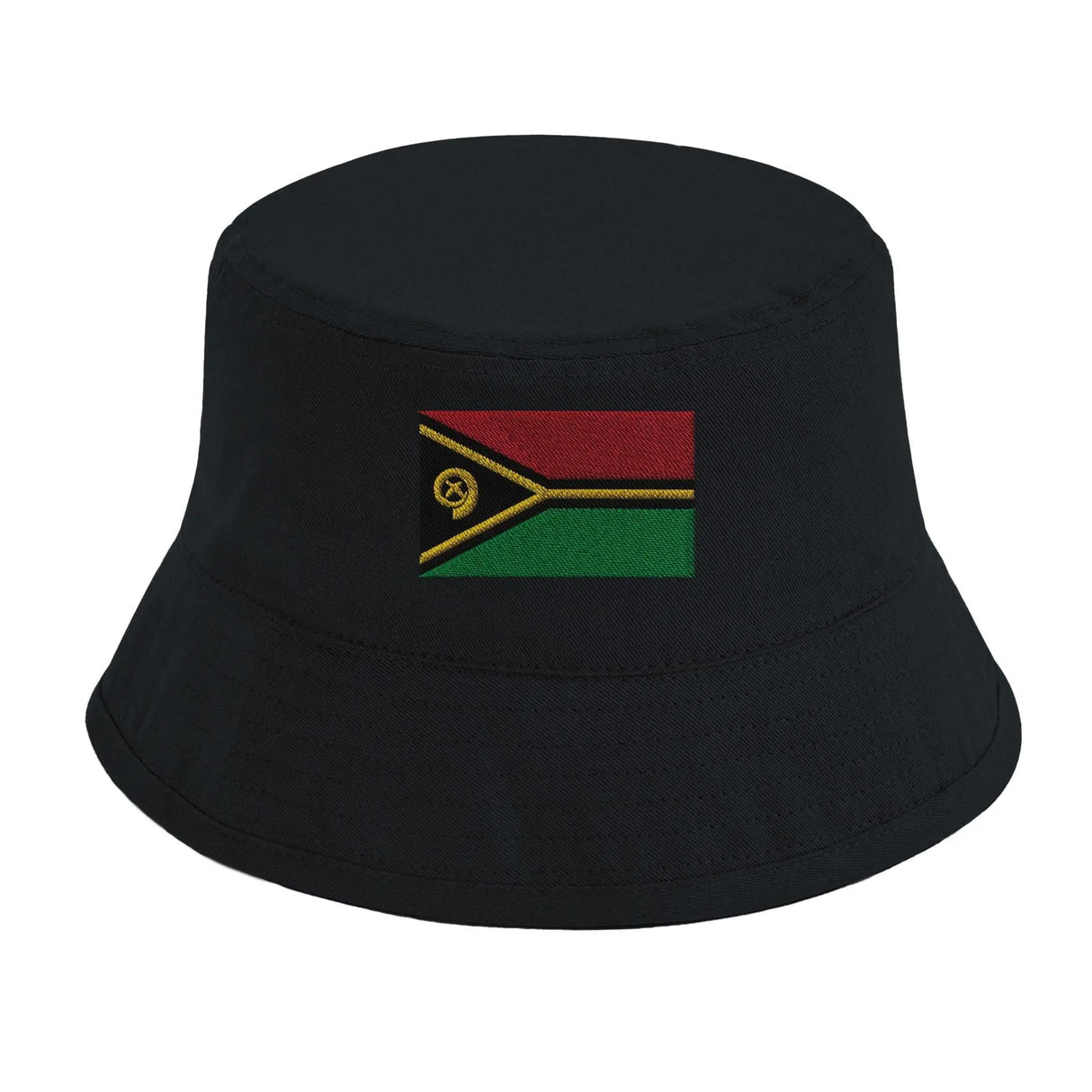 Chapeau bob drapeau vanuatu coton brodé léger tendance