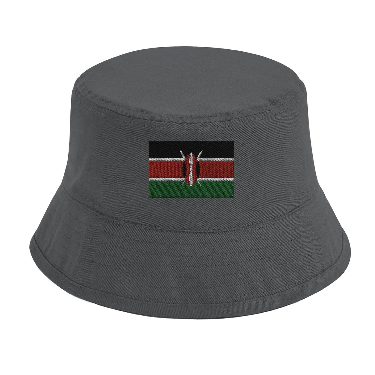 Chapeau bob kenya brodé coton léger couleur tendance