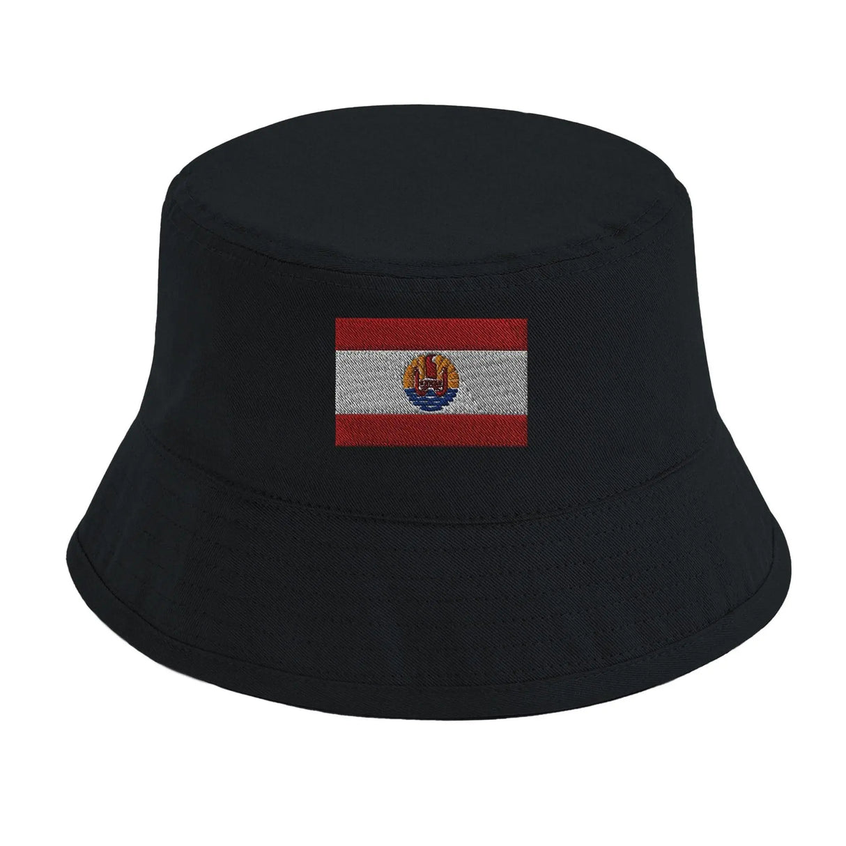 Chapeau bob polynésie française coton brodé léger tendance