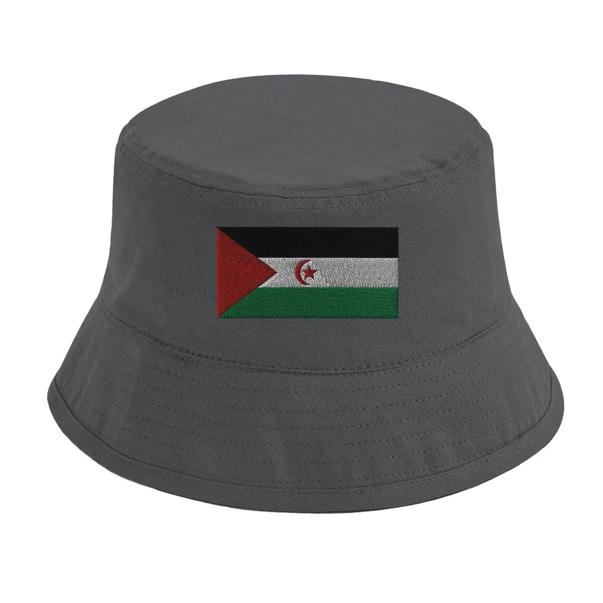 Chapeau bob république arabe sahraouie coton brodé tendance