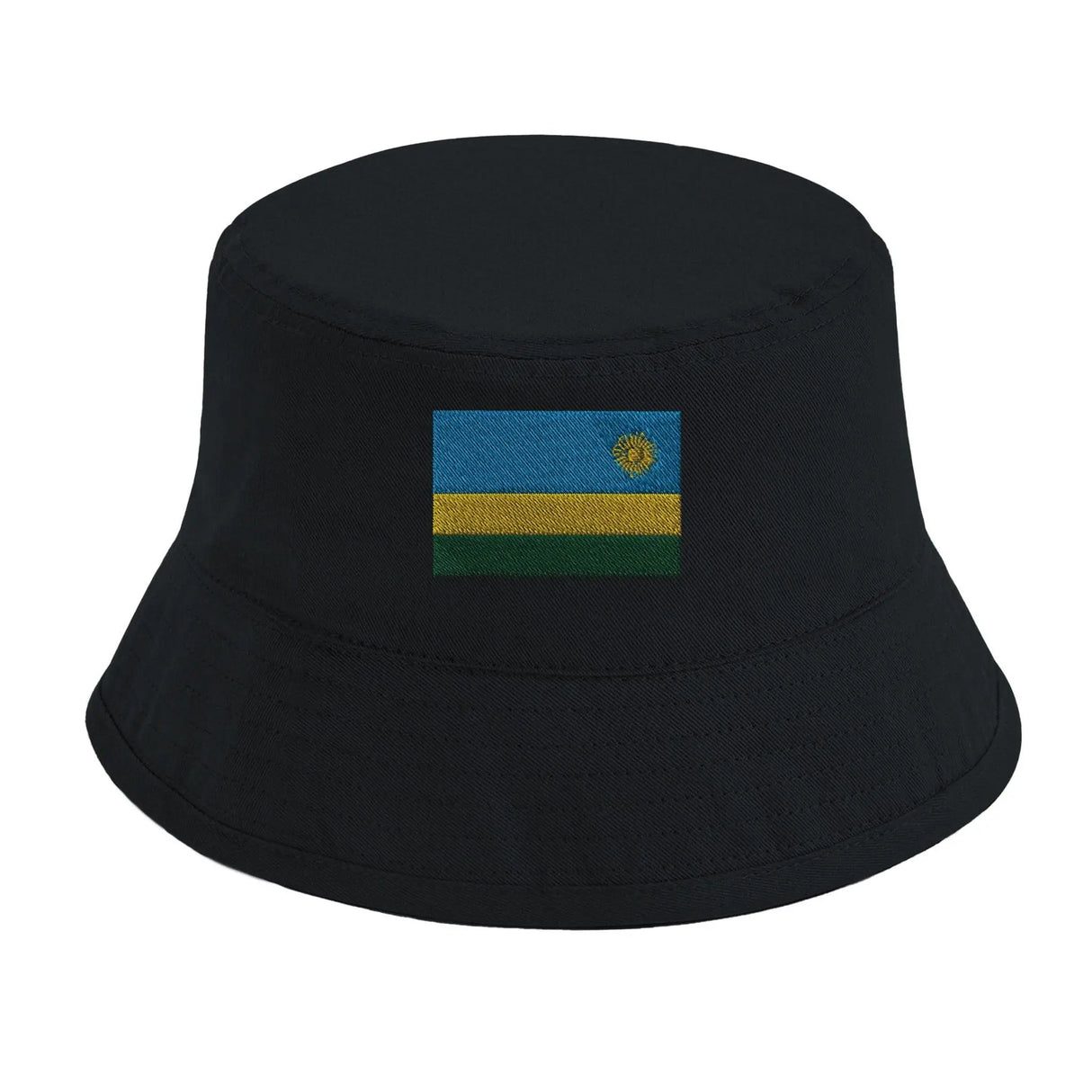 Chapeau bob rwanda brodé coton léger aux couleurs vives