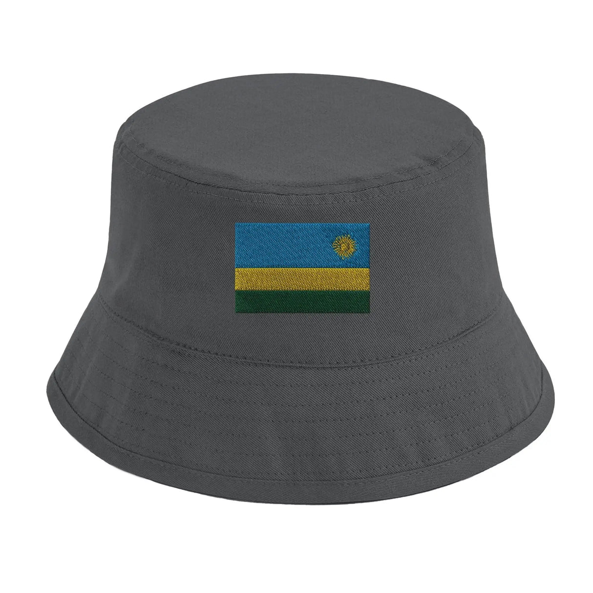Chapeau bob rwanda brodé coton léger aux couleurs vives
