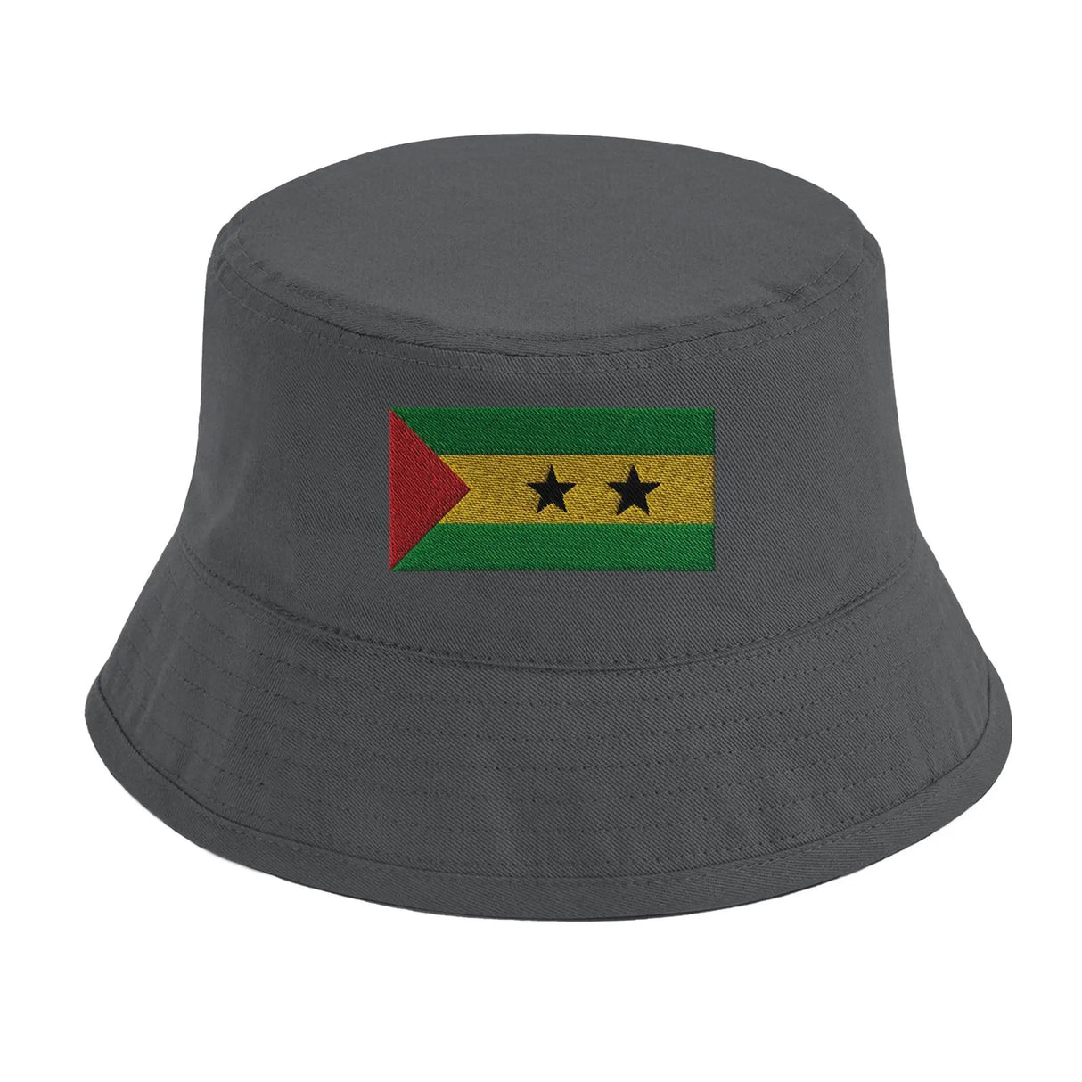 Chapeau bob sao tomé-et-principe coton brodé tendance