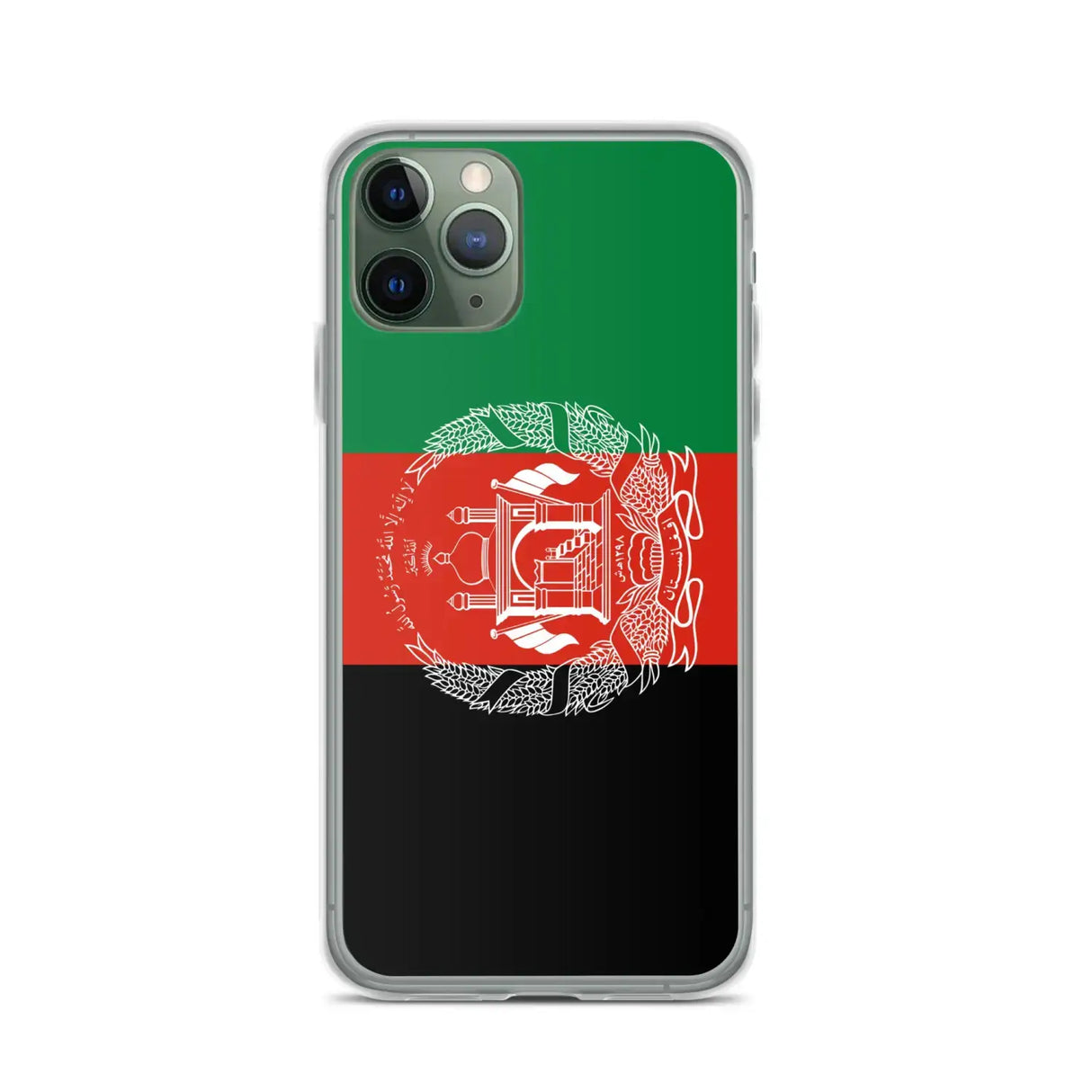 Coque iphone drapeau afghanistan souple antichoc transparente
