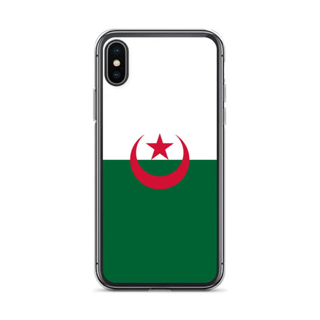 Coque iphone drapeau algérie souple antichoc transparente