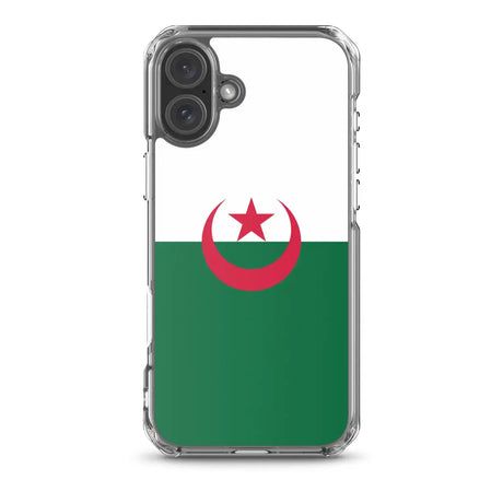 Coque iphone drapeau algérie souple antichoc transparente