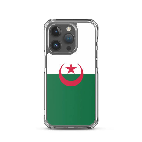 Coque iphone drapeau algérie souple antichoc transparente