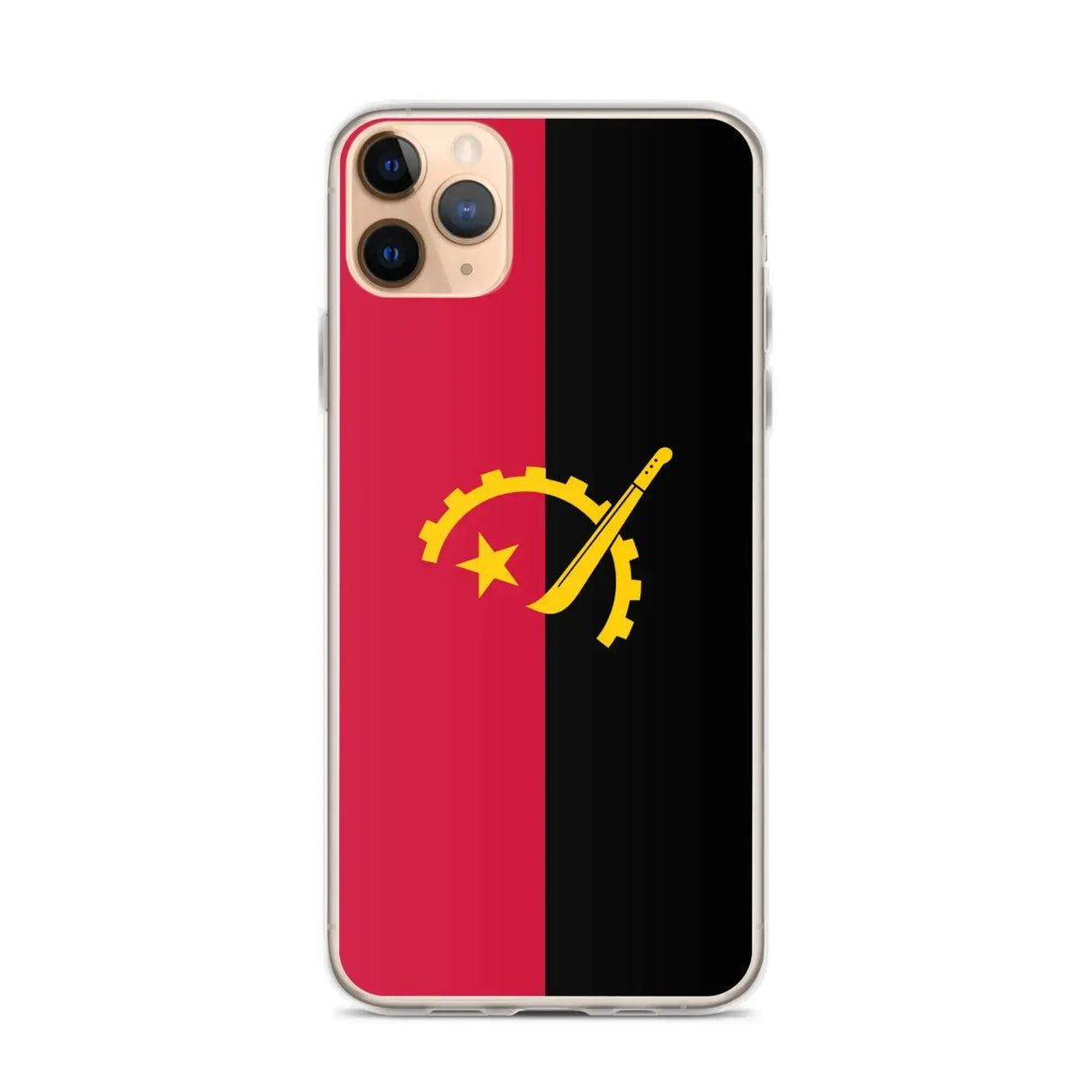Coque iphone drapeau angola souple résistante antichoc