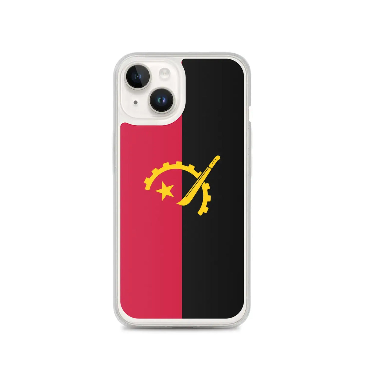 Coque iphone drapeau angola souple résistante antichoc