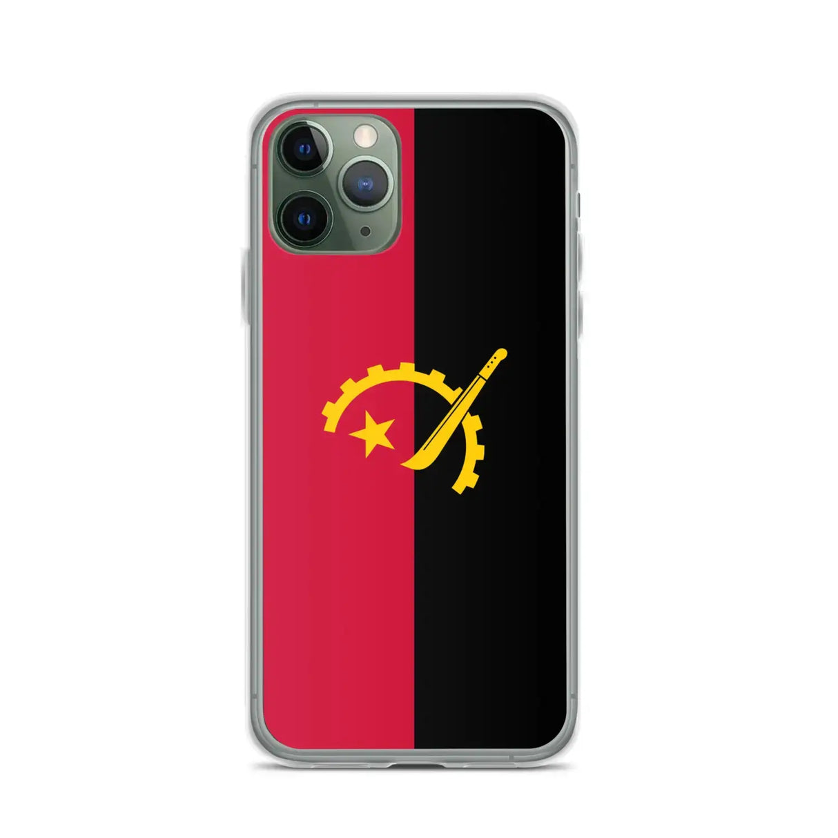 Coque iphone drapeau angola souple résistante antichoc