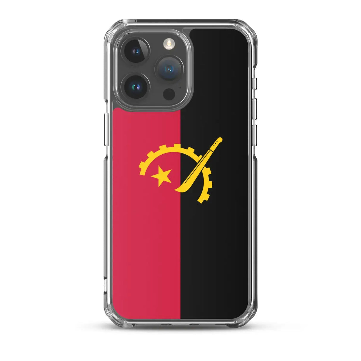 Coque iphone drapeau angola souple résistante antichoc