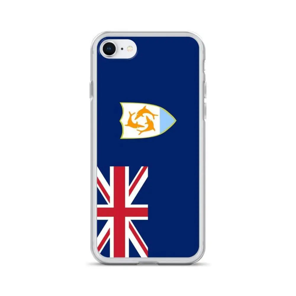 Coque iphone drapeau anguilla souple antichoc transparente