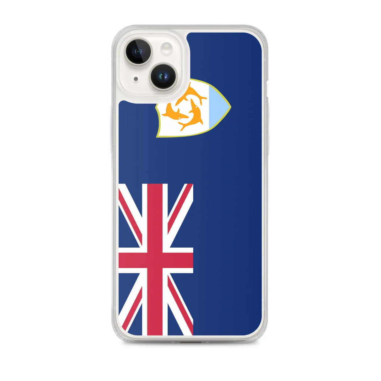 Coque iphone drapeau anguilla souple antichoc transparente