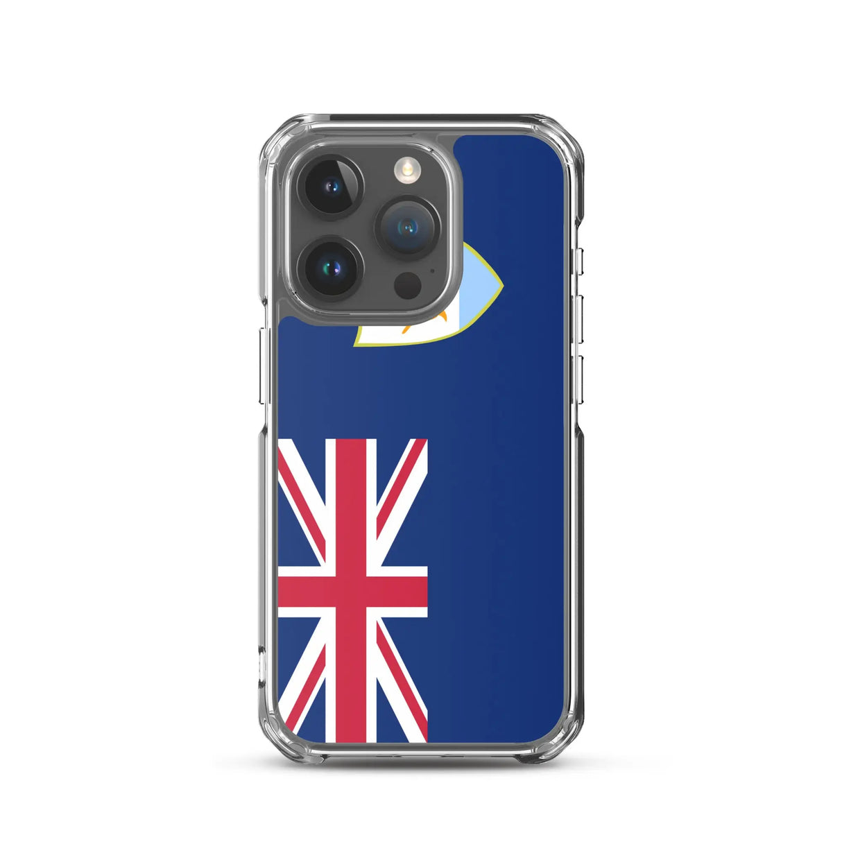 Coque iphone drapeau anguilla souple antichoc transparente